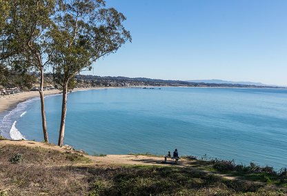 View of ocean and walking trail
