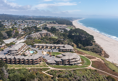 Aerial view of Seascape and he beach