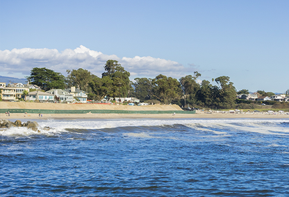 Homes overlooking the lake