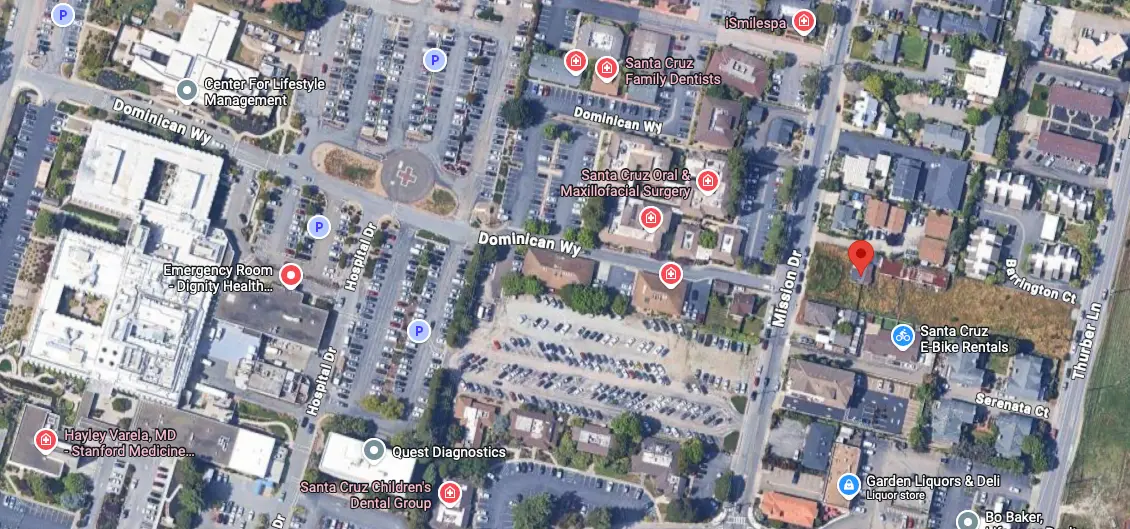 3212 Mission Drive, Santa Cruz Location Map
