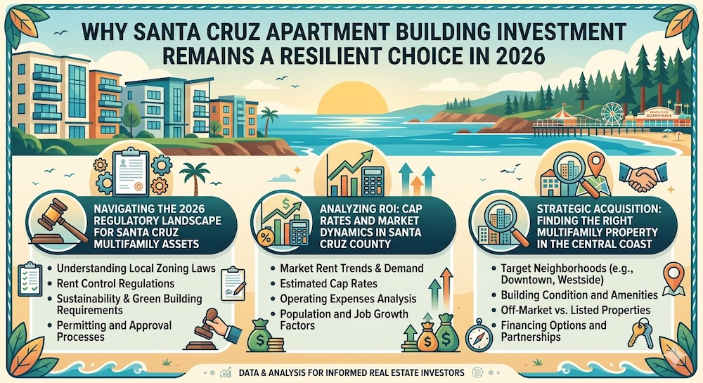 infographic of Santa Cruz Apartment Building Investment Remains a Resilient Choice