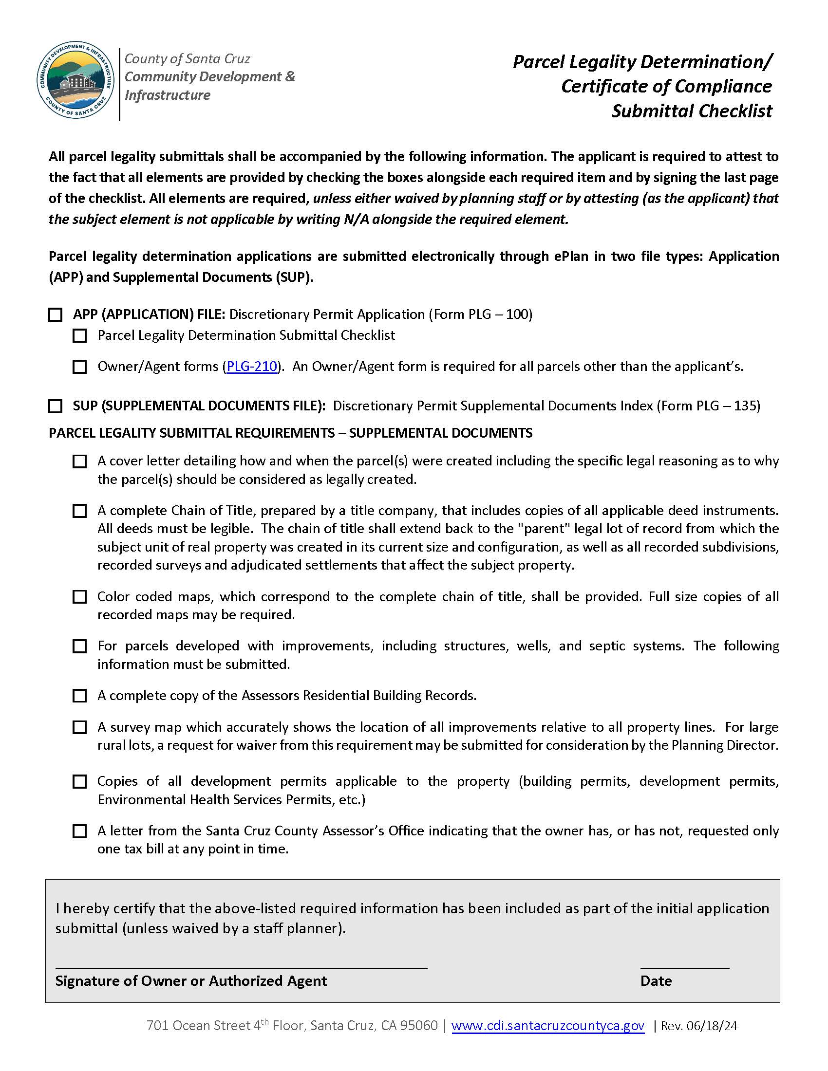 Parcel Legality Determination
