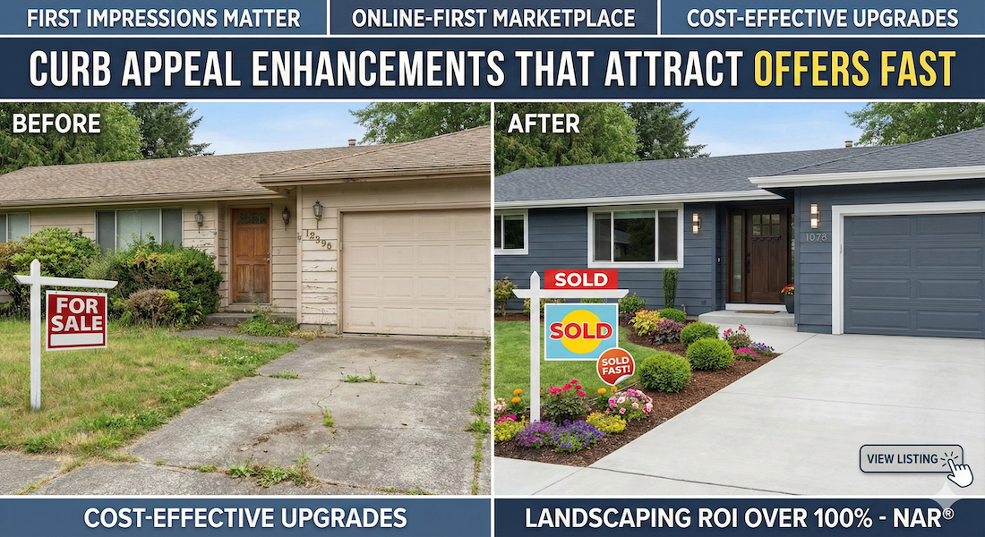 2 homes comparing curb appeal