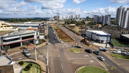 View of downtown commercial area