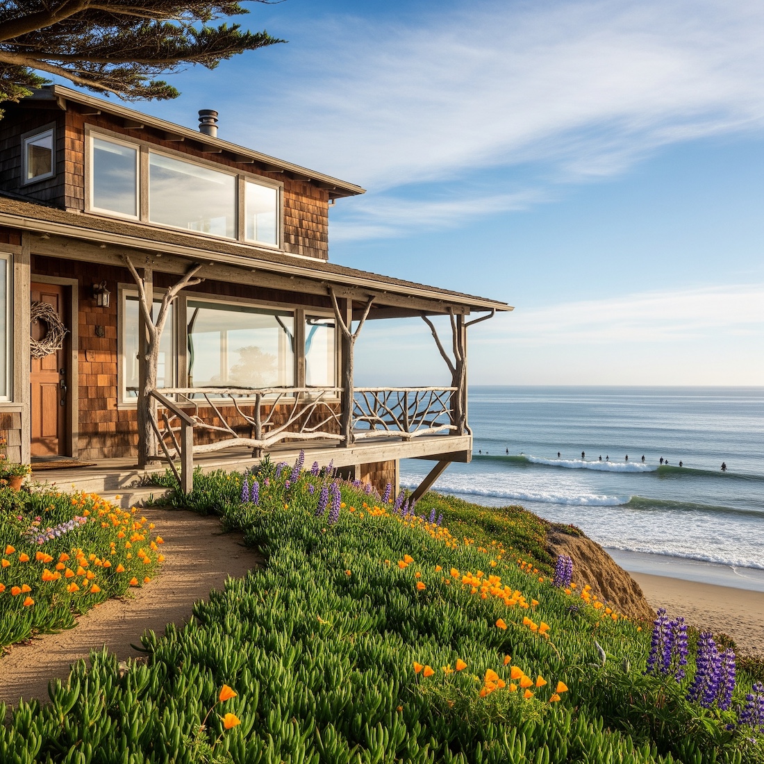 Home on Santa Cruz, CA Coast