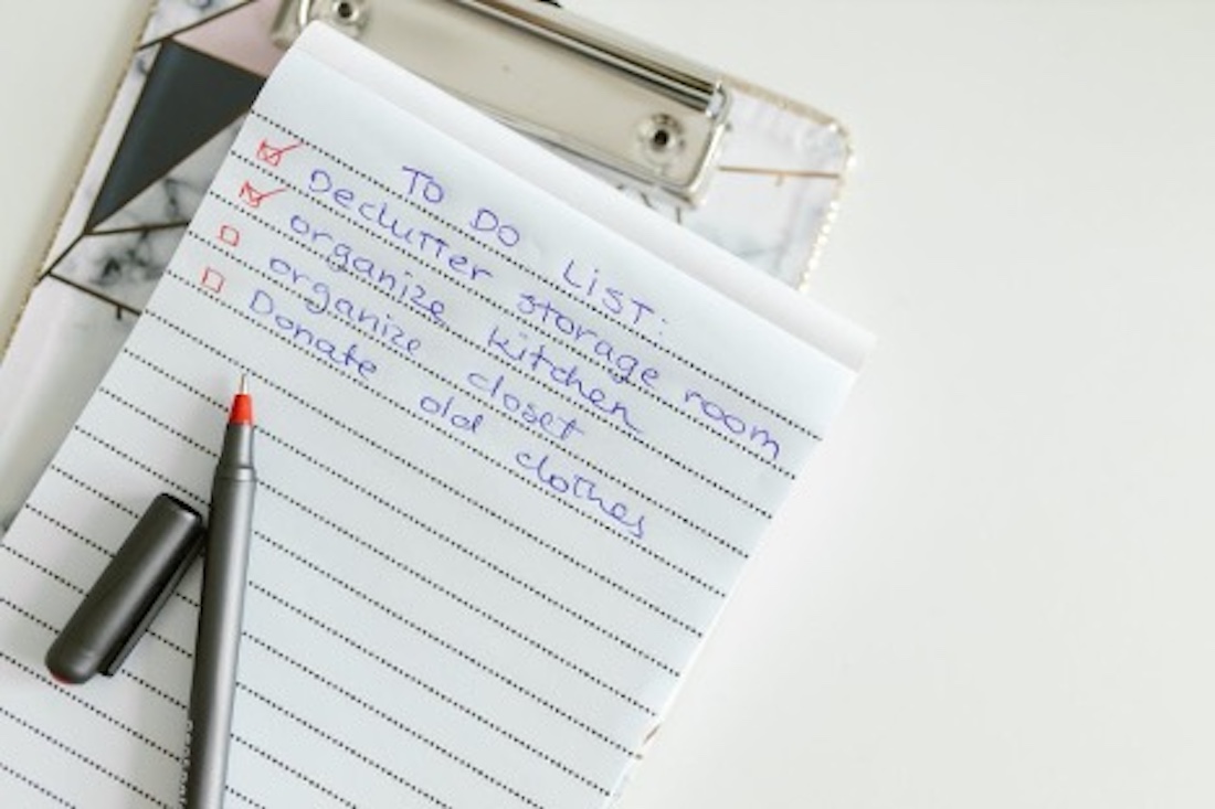 Moving to do list paper