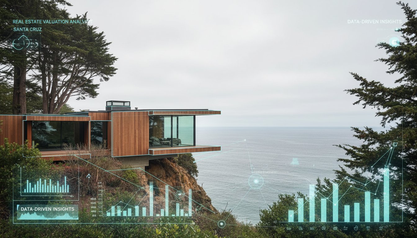 Oceanview home with bar graphs
