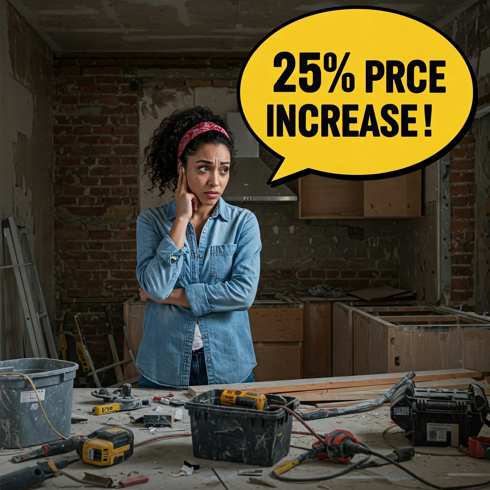 25% increase in costs