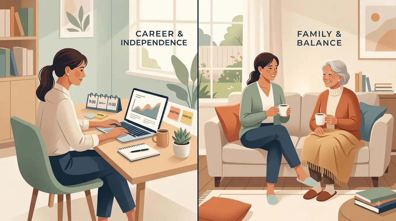 moving near family mid career infographic