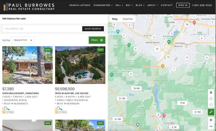 Search homes by street