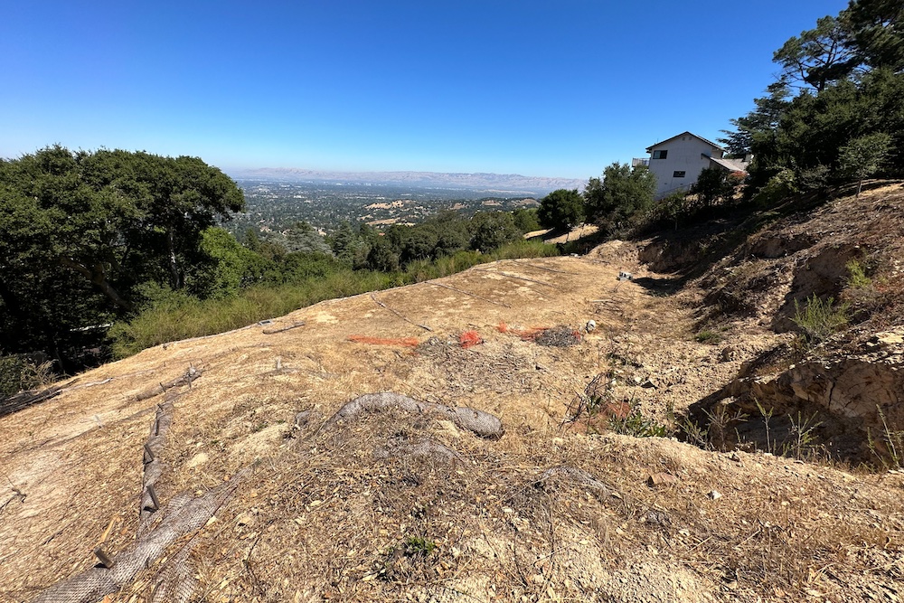 A building pad on Maya Way, Los Gatos, CA